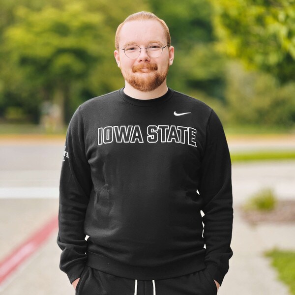 Nike® Iowa State Black Tackle Twill Crewneck